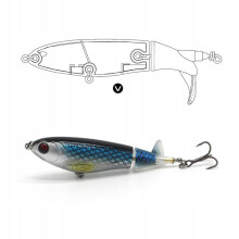 Wobbler FISKEAGOD GEDDE MALLEBALL Popper Flopper Whopper XL 10cm 17g