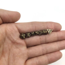 RPG Terninger Gulliver's Travels Lille Sæt med 7 Metalterninger