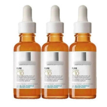 (3pcs) 1/2/3x La-Roche Posay PURE VITAMIN SERUM ,Anti-Wrikle Concentrate Radiance Renovating,Anti-Oxidant 30ml