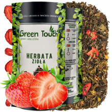 Hvid te løs Pai Mu Tan jordbær frysetørret jordbær 50 g