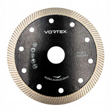 Diamantklinge turbo til skæring af keramikfliser, sten, granit 125 mm Vortex