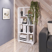 Lille væghylde 120x60x20 hvid