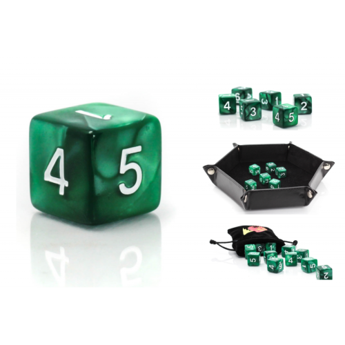 1,6 cm RPG Wetlands D6 sekssidede terninger