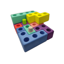 Skum Tetris klodser - 45 stk.