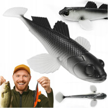 Gummiagn GOBIO 18,6cm Vertical 001 Hvid Libra Lures
