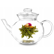 hvid te blomstrende med grøn te guldbarre aften jasmin