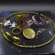 (Gold Hoop Large 1) Black Myth:Wukong Game Collection Edition Ring Necklace Emblem Cosplay Prop