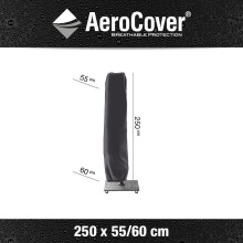Haveparasolovertræk 7970 60x55x250 AeroCover grå Homms