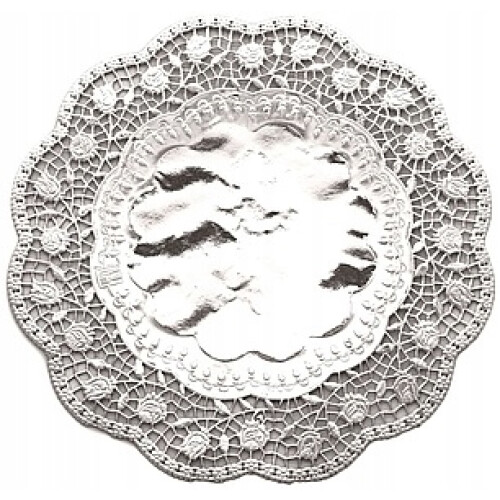 Dekorative servietter 36 cm SØLV 1 stk.