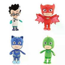 (20cm, red) A20cm Pj Masks Cartoon Plush Toys Anime Figure Catboy Owlette Gekko Masks Anime Figures Toys For Boy Girl Birthday Gift
