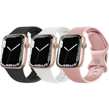 Rem til Apple Watch SE Serie 8 7 6 5 4 3 2 1 Silikone 3 stk. 42/44/45/49