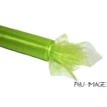 Dekorativ organza 48 cm 1 rulle lys æble
