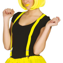 Neon Gule Disco Seler 80'er Festoutfit