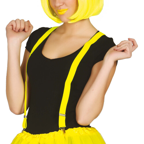 Neon Gule Disco Seler 80'er Festoutfit
