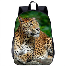 (2) Cheetah Backpack Children's School Backpack Kids Cool Animal 3d Print Travel Laptop Bag 17in School Season Gift For Boys Girls