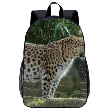 (17) Cheetah Backpack Children's School Backpack Kids Cool Animal 3d Print Travel Laptop Bag 17in School Season Gift For Boys Girls
