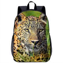 (20) Cheetah Backpack Children's School Backpack Kids Cool Animal 3d Print Travel Laptop Bag 17in School Season Gift For Boys Girls