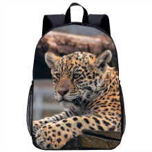 (22) Cheetah Backpack Children's School Backpack Kids Cool Animal 3d Print Travel Laptop Bag 17in School Season Gift For Boys Girls