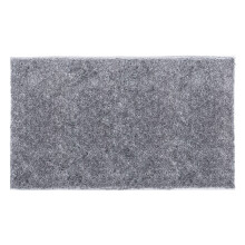 Q-BATH PREMIUM DECOR 1640 badeværelsestæppe, blød grå, 120 x 70 cm, mikrofiber