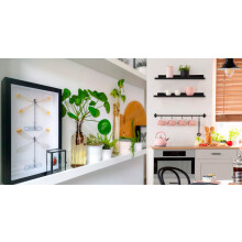 BD ART billedhylde 50 cm sort (P)