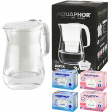 Aquaphor Onyx 4,2 l filterkande med 2 almindelige og 2 magnesiumfiltre