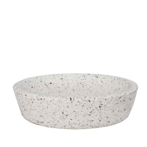 Q-BATH PREMIUM DECOR 1551 sæbeskål, lys terrazzo