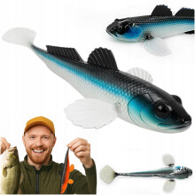 Gummi Agn Libra Lures GOBIO 18.6cm Vertikal 003 Blå Hvidfisk