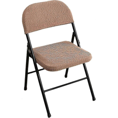 (6pcs, coffee) 4 Pcs Folding Chair Split Seat Cover For Wedding Home