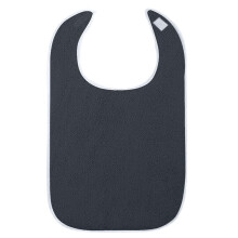 (Gray) Adult Bib Food Bib Reusable Older Bibs Food Bibs Seniors Bib Eating Apron for Disabled People Seniors Older Women Men White