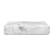 Q-BATH PREMIUM DECOR 1521 sæbeskål, Carrara-marmor