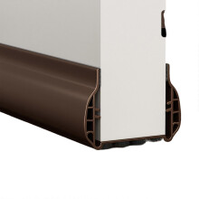 (brown) Door Draft Stopper Strips Soundproof Door Bottom Seal Blocker Under Door Draft Noise Blocker Door Sweeps Sealing Strips White
