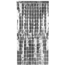 Dekorativ sølvpanelgardinbaggrund fotovæg nadver 100x200cm