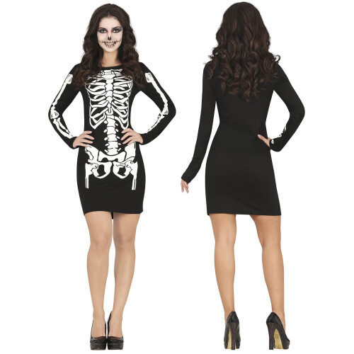 Skeletkostume Halloweenbal M