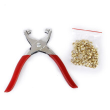 100St Professionele 4.5mm Oogjes Rvs Rood Voor Canvas En Leer