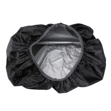 Rain Cover Zwart Nylon Voor Outdoor Activiteiten