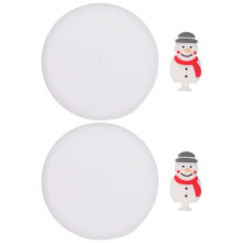 2St Cartoon Silicium Bekerdeksels Kerstversiering