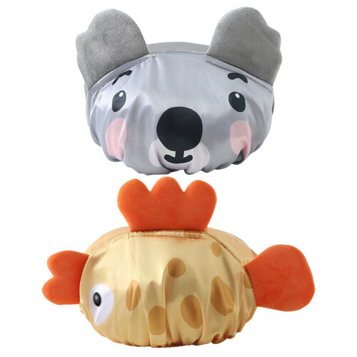 2St Schattige Shower Cap Voor Elastisch En Duurzaam