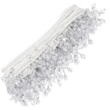 Beaded Fringe Trim Wit, Decoratief Voor Baby En DIY Projecten