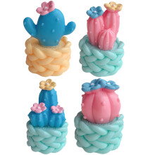 4St Mini Resin Plant Figuren Voor Huiskamer En Bureaublad