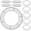 10St Compacte Ronde Krans Frame Voor DIY Bloemstukken 7