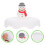 2St Decoratieve Silicium Bekerhoezen Met Sneeuwpop Wit 7