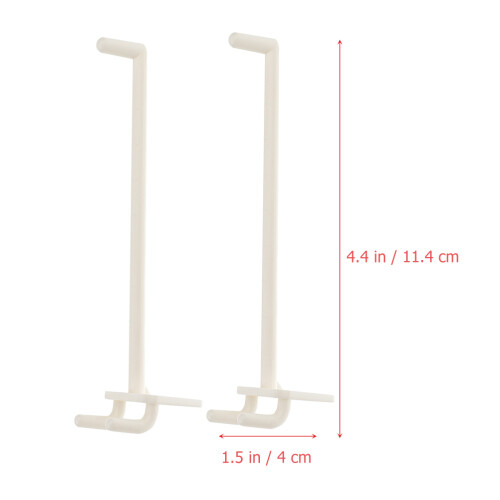 50St Compacte Pegboard Ophanghaken Wit Voor Opslag En 1