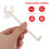 50St Compacte Pegboard Ophanghaken Wit Voor Opslag En 5