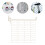 50St Compacte Pegboard Ophanghaken Wit Voor Opslag En 10