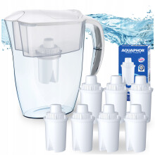 Aquaphor Real filterkande 2,9L hvid, 7 B15 filterpatroner