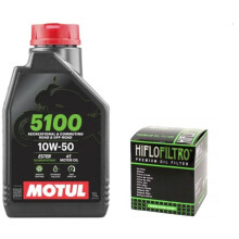 Olie MOTUL 5100 10W50 1L + Filter HIFLO HF652 Ktm Sxf Excf 250 350 HUsq Fe Fc