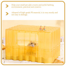 1Hamsterbadkuipje St Lichtgeel Met Gladde Kleine Huisdieren