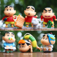 Figurine PVC Crayon Shinchan pour engagement visuel et cognitif dans le jeu décoration et