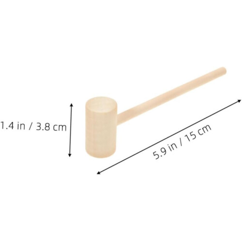 24 stk. mini-trehammere for heltrehammere med glatt overflate 1