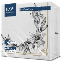 Airlaid Non-woven servietter sorte LILIA begravelsesgave 40x40cm 50 stk.